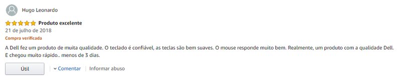 Fonte: Amazon