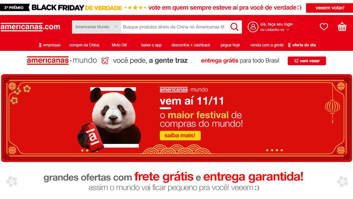 Black Friday da Americanas: veja melhores ofertas e frete grátis no app