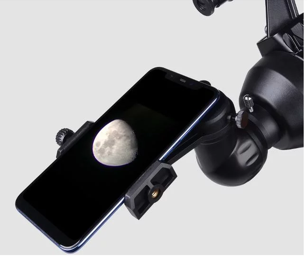 celular usado no telescópio