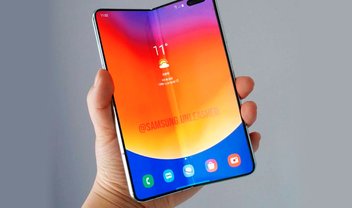 Conceito do Galaxy Fold 2 mostra buraco na tela para câmeras