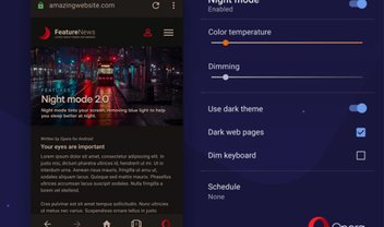 Opera para Android passa a oferecer modo noturno ‘super dark’