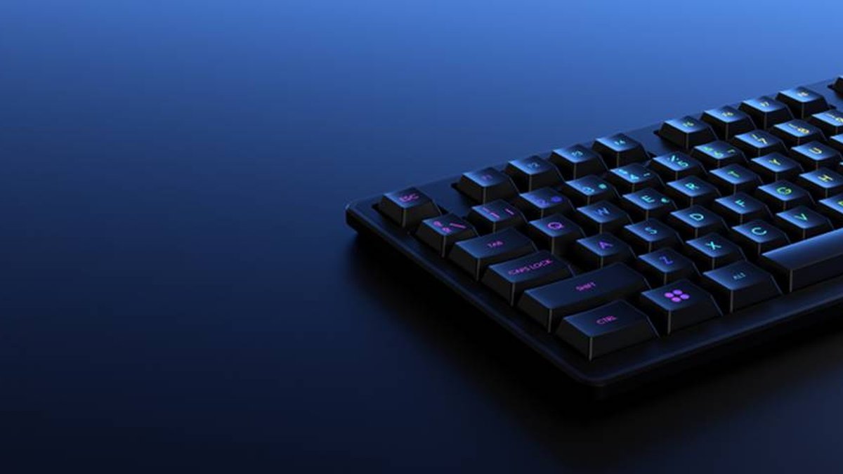 Teclado para PC, teclado mecânico de duas cores para jogos de digitação  para computadores