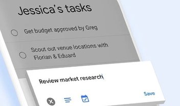 Google começa a integrar dados do Tarefas e da Agenda