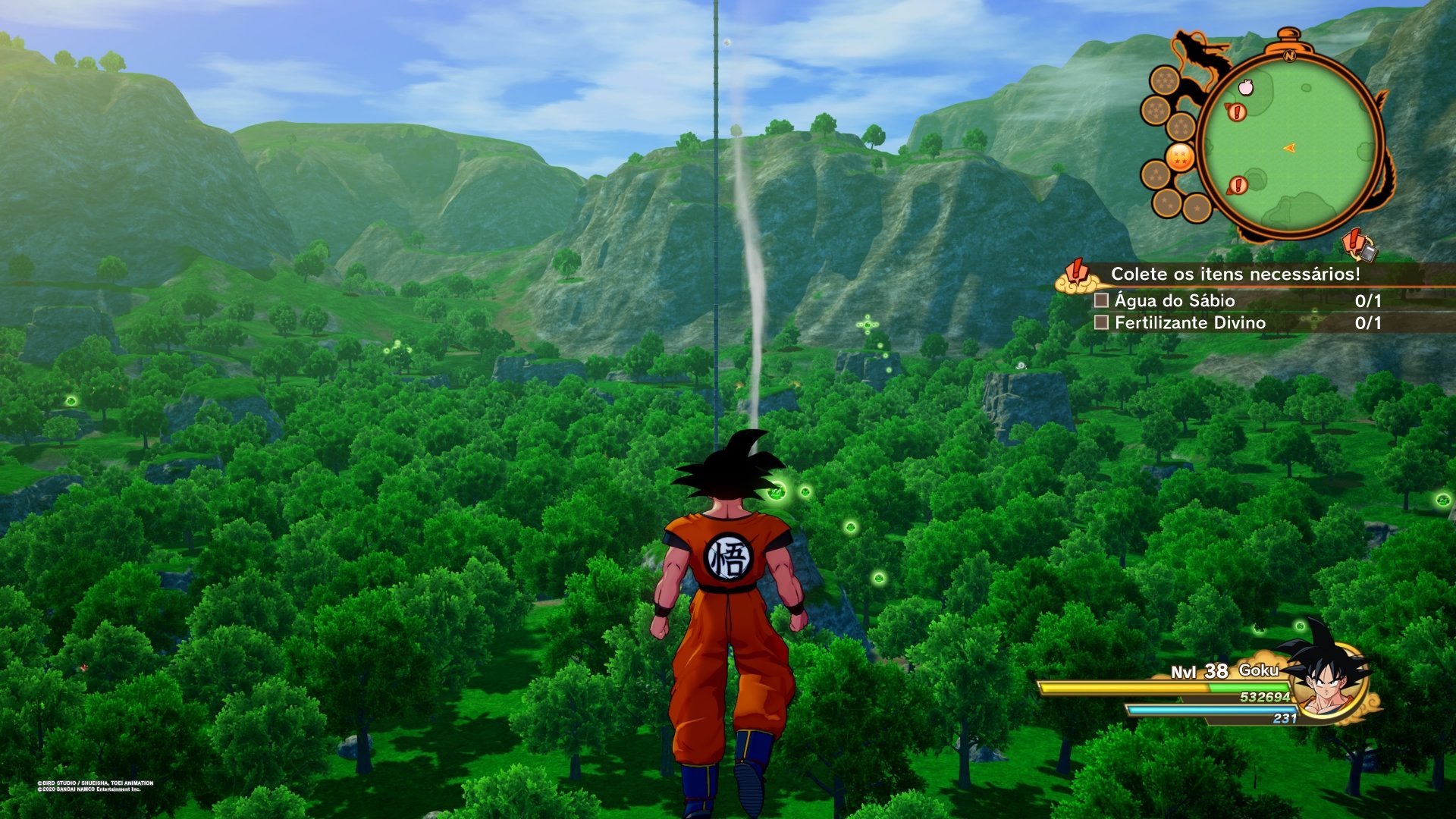 Dragon Ball Z: Kakarot: Goku enfrenta Raditz neste gameplay