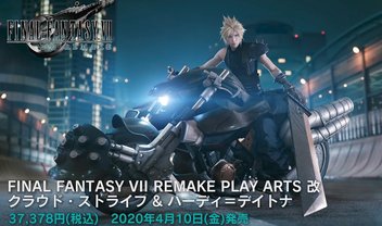 Final Fantasy VII Remake: nova action figure de Cloud e sua moto