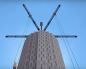 Torre de blocos de concreto ao melhor estilo LEGO gera energia renovável