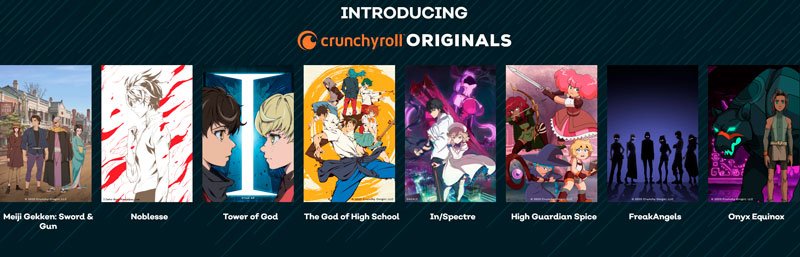 Crunchyroll anuncia sua primeira leva de animes originais