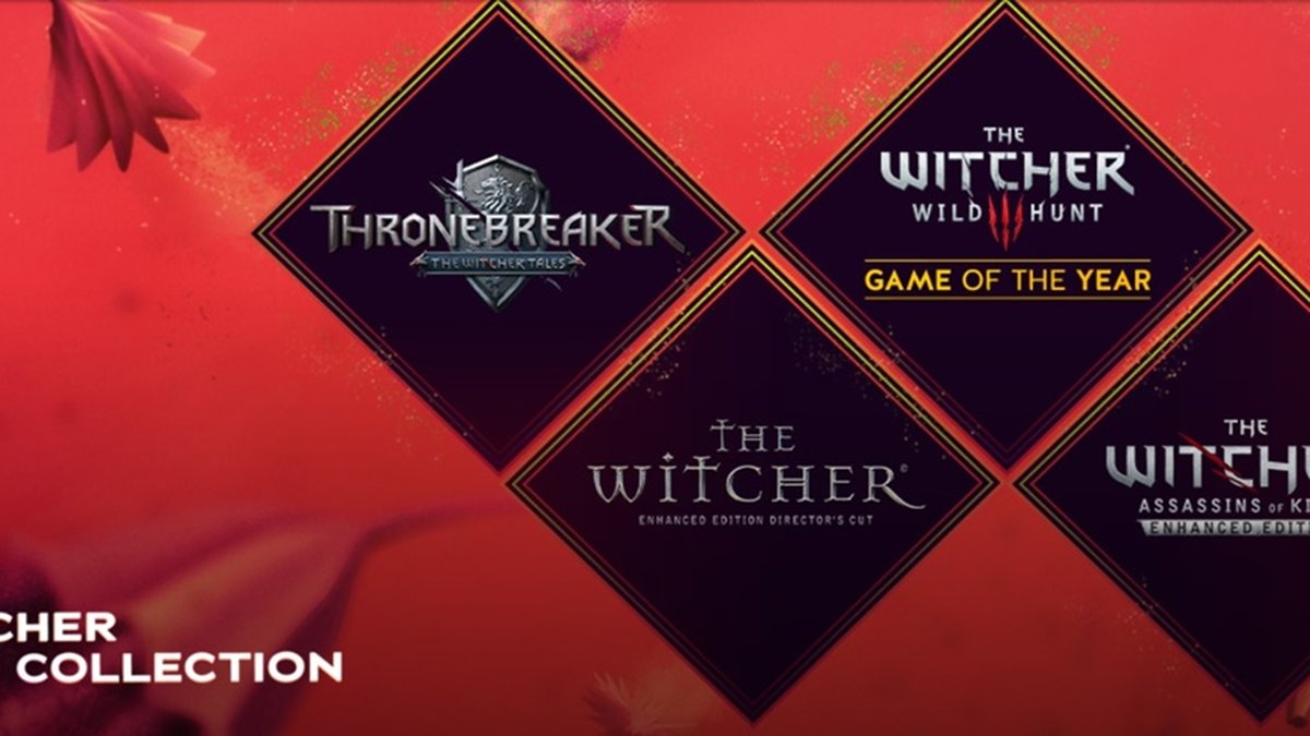 Chigagames - The Witcher Pack 1,2,3 + 1 jogo de brinde