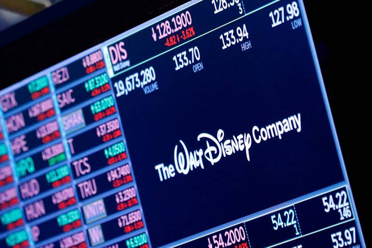 Ações da Disney estão em queda