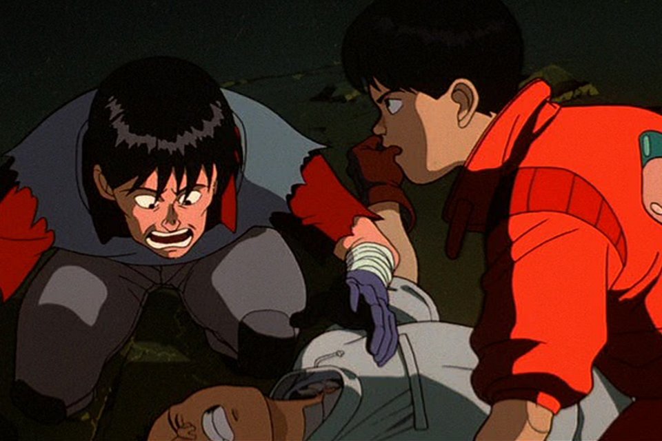 Parte da cena que mostra o acidente de Tetsuo