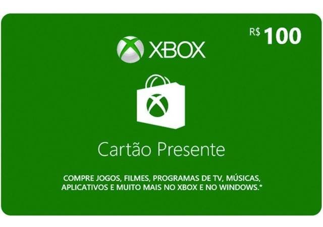 Cartões-presente Microsoft e Xbox