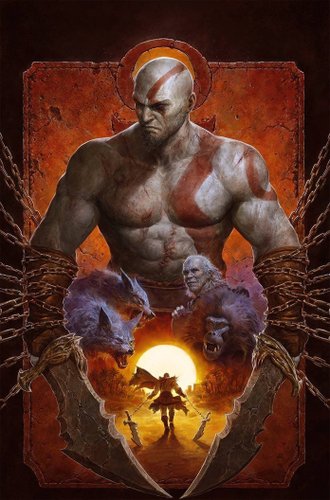 Arte da capa de God of War: Fallen God.