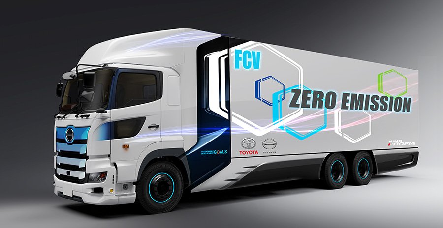Novo caminhão movido a hidrogênio é parte de plano de redução de CO2