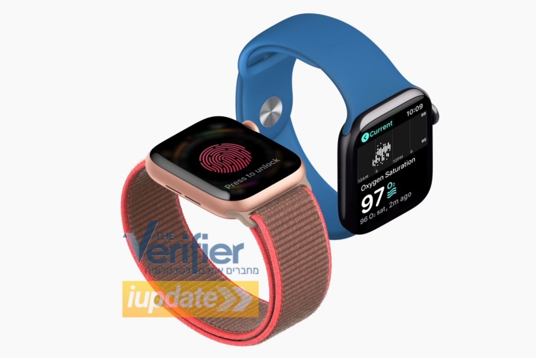 O leitor biométrico do Apple Watch poderia ficar situado sob a tela do dispositivo. (Fonte: YouTube/iupdate/Reprodução)