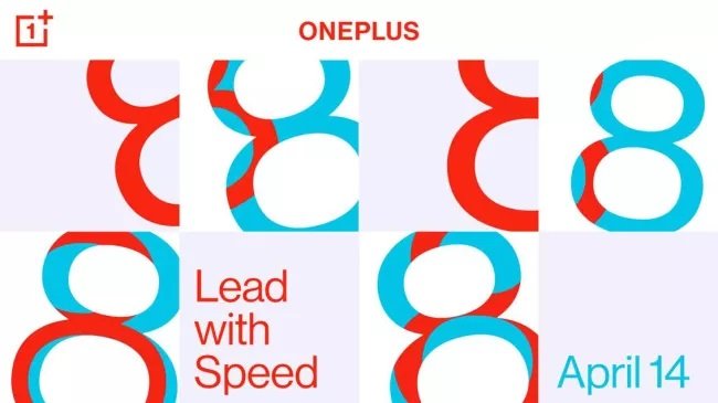 Pôster de divulgação para o anúncio oficial da série OnePlus 8.