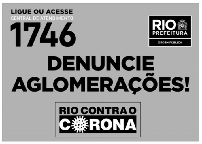 Cartaz informativo deve ser exposto em estabelecimentos considerados essenciais.