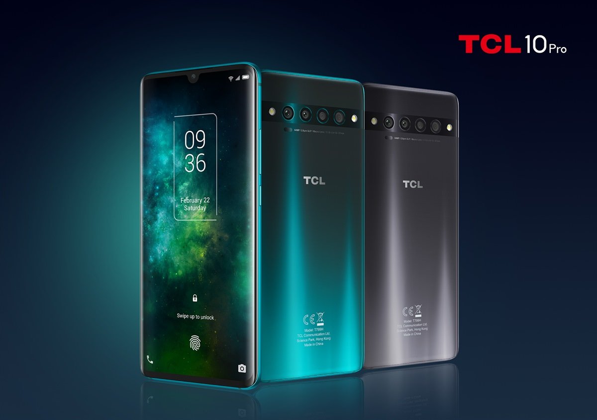 TCL 10 Pro é o único modelo da linha com tela AMOLED e leitor biométrico sob a tela