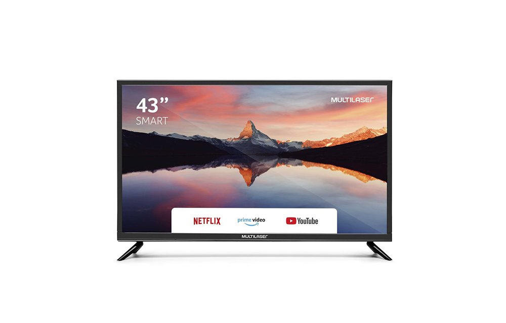 Nova smart TV Multilaser de 43'' com conversor digital
