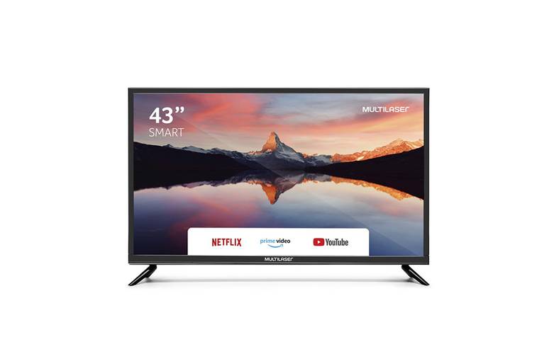 Nova smart TV Multilaser de 43'' com conversor digital