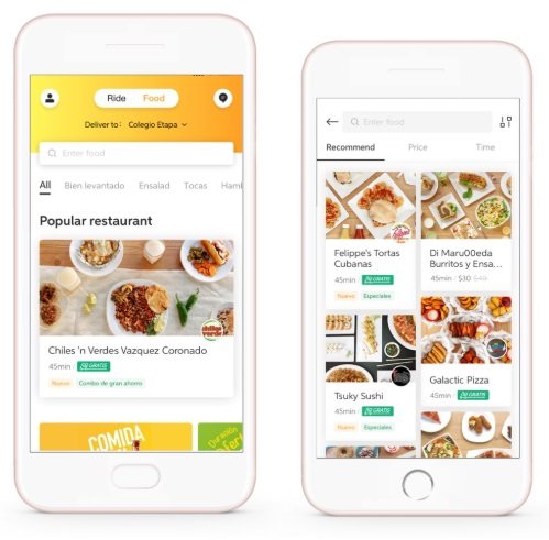 O aplicativo tem menus ilustrados com o cardápio dos restaurantes parceiros.