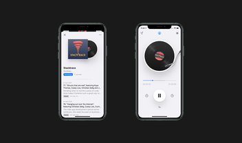 App de podcast para iOS revive design 'esqueumórfico'