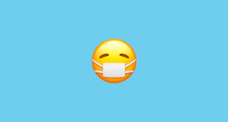 Muito utilizado atualmente, o emoji de rosto com máscara já está disponível desde 2015