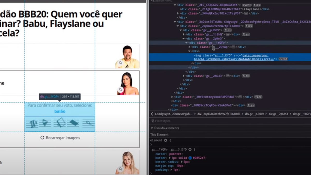 BBB: brecha no site de votação permite que estudante antecipe