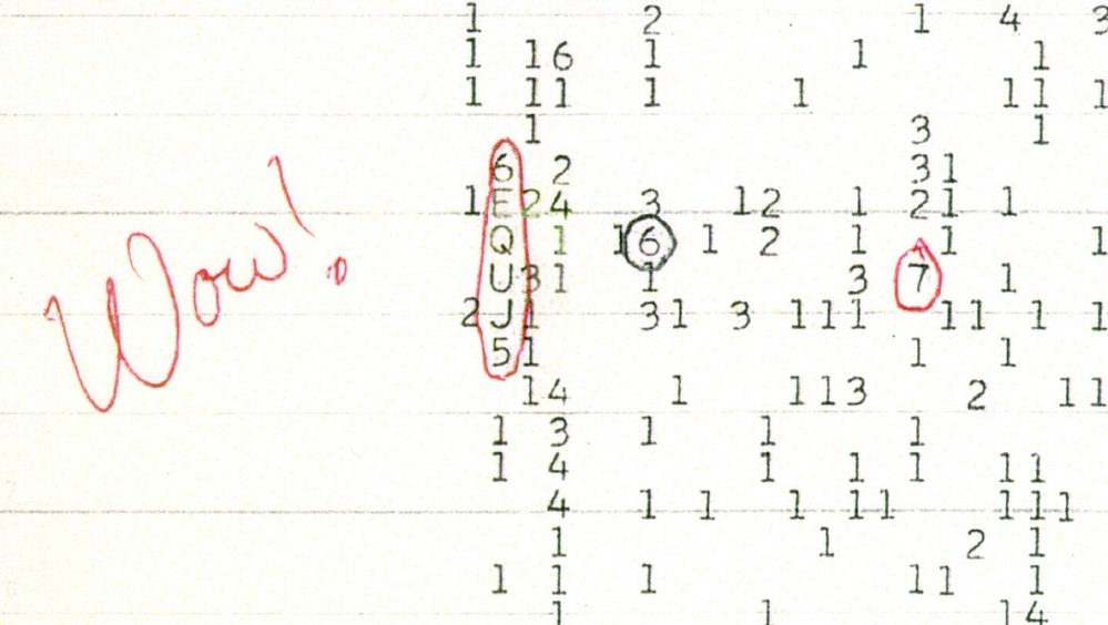 A admiração deixada no papel pelo astrônomo Jerry E. Ehman deu nome ao mais misterioso dos sinais captados do espaço.