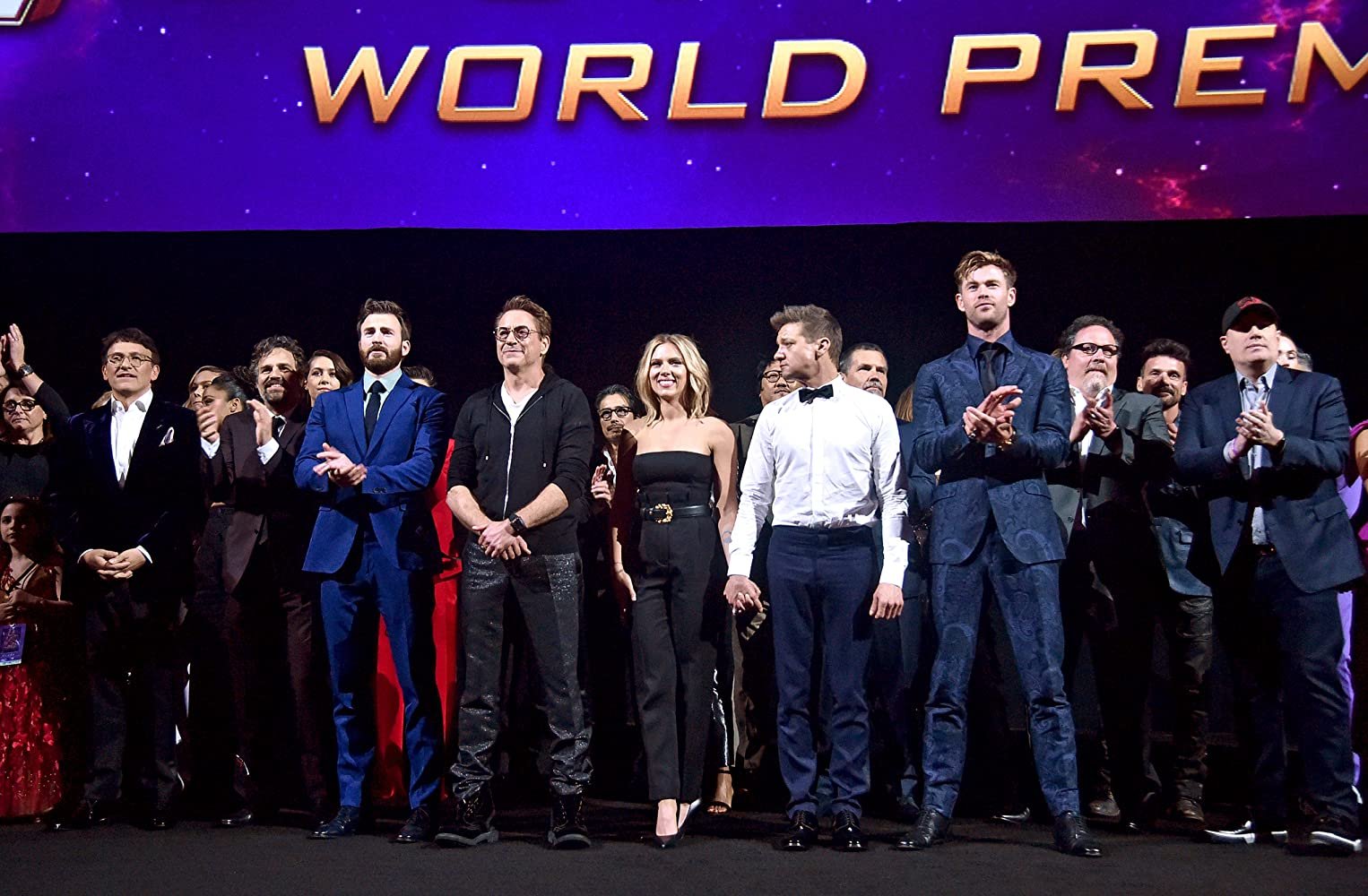 Elenco de 'Vingadores: Ultimato' na pré-estreia do filme