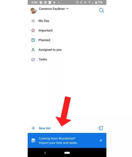 Pop-up convidando o usuário para exportar os dados.
