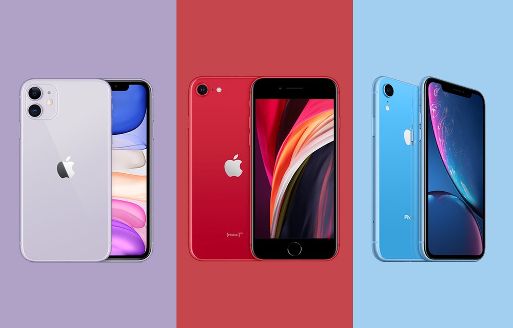 iPhone 11, iPhone SE 2020 e iPhone XR.