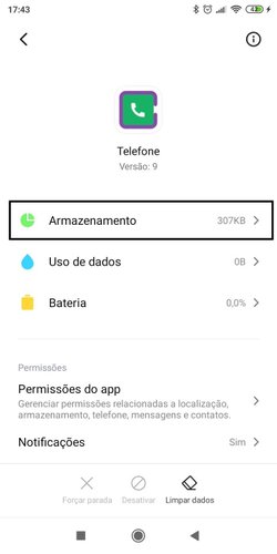 Acesse armazenamento como segundo passo