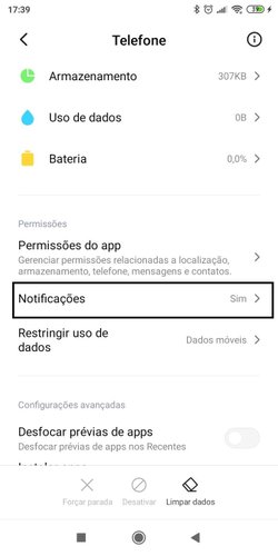 Acesse notificações no passo 2