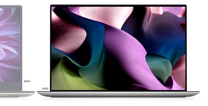 O design atualizado do XPS 15 inclui bordas mais finas