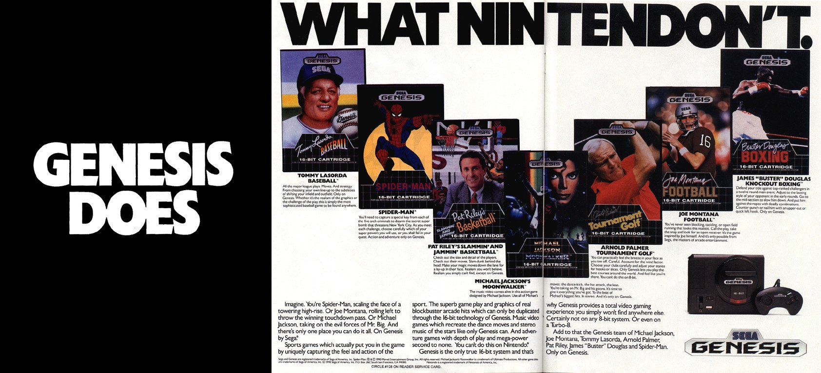 A SEGA fez uma agressiva campanha de marketing contra a Nintendo nos anos 1990