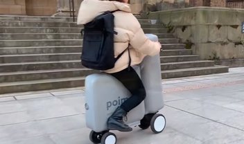 Poimo: patinete elétrico inflável cabe na mochila