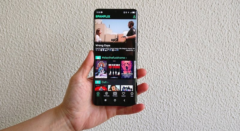 App da Spamflix para Android. (Fonte: Trendy/Reprodução)