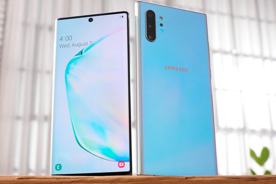 A linha Galaxy Note 10 foi lançada em 7 de agosto de 2019