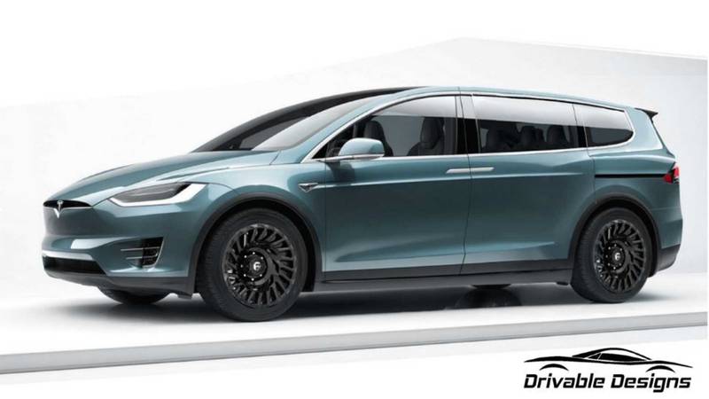O Tesla Model XL: o conceito da minivan da Tesla finalizado.
