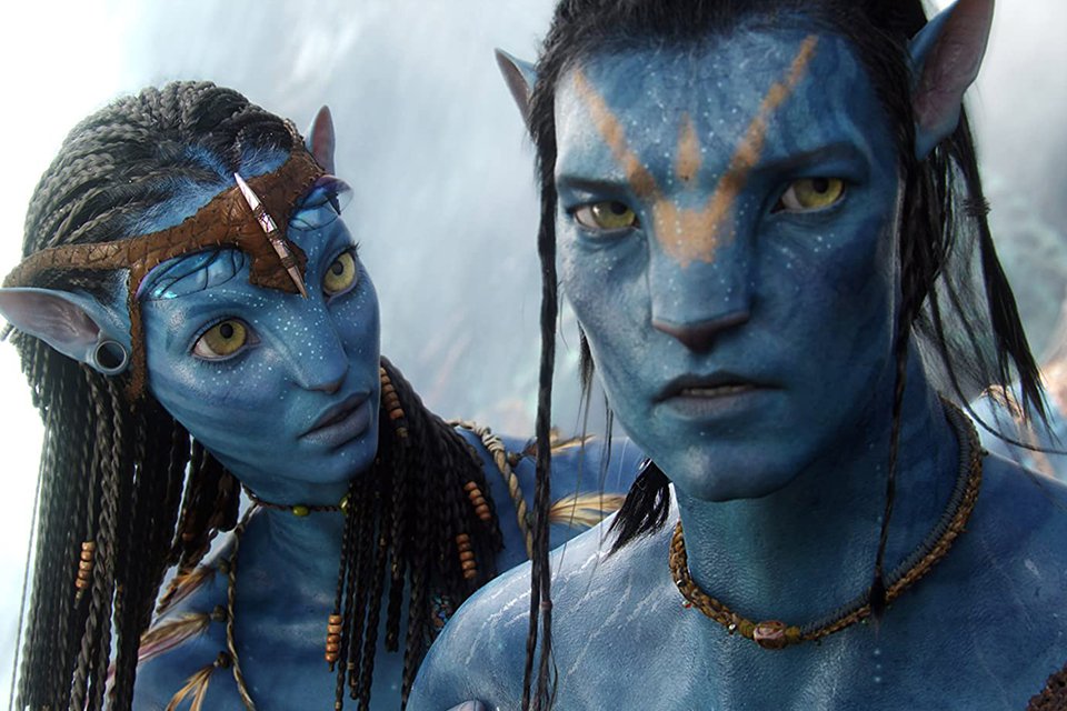 Neytiri e Jake em Avatar