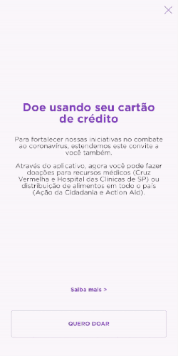 A doação pode ser realizada em poucos cliques e mais de uma vez.