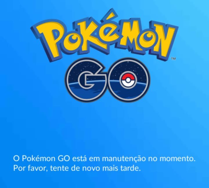 Mensagem que os usuários encontram ao acessar o Pokémon Go nesta tarde (1º).