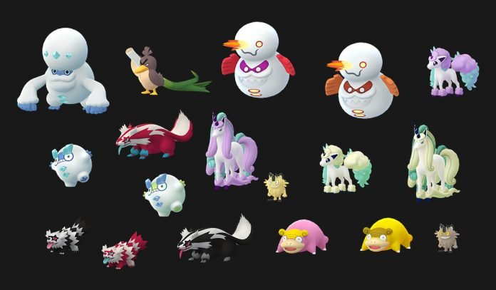 Criaturas Galarian de Pokémon GO (Fonte: Pokémon GO Hub/Reprodução)