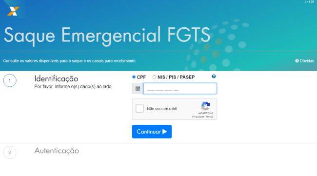 A consulta do benefício pode ser feita de forma rápida na página.