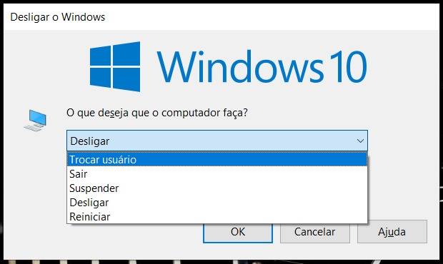 Aqui também não serão exibidas as opções de atualizar se não houver atualizações disponíveis.