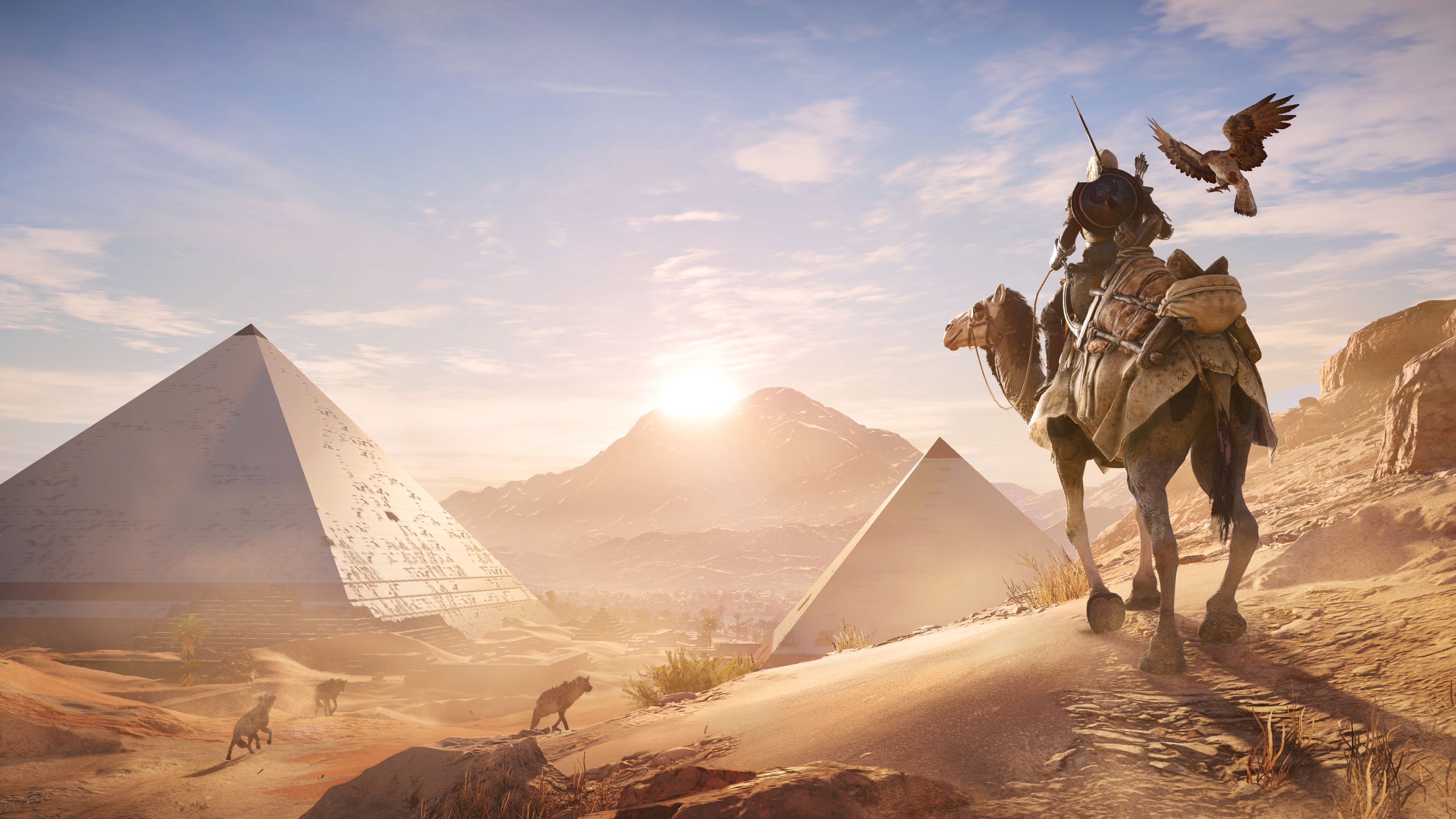 Em um mundo aberto, Assassin’s Creed Origins permite ao jogador explorar o Egito antigo.