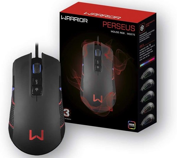 Mouse Gamer RGB Perseus, Warrior MO275