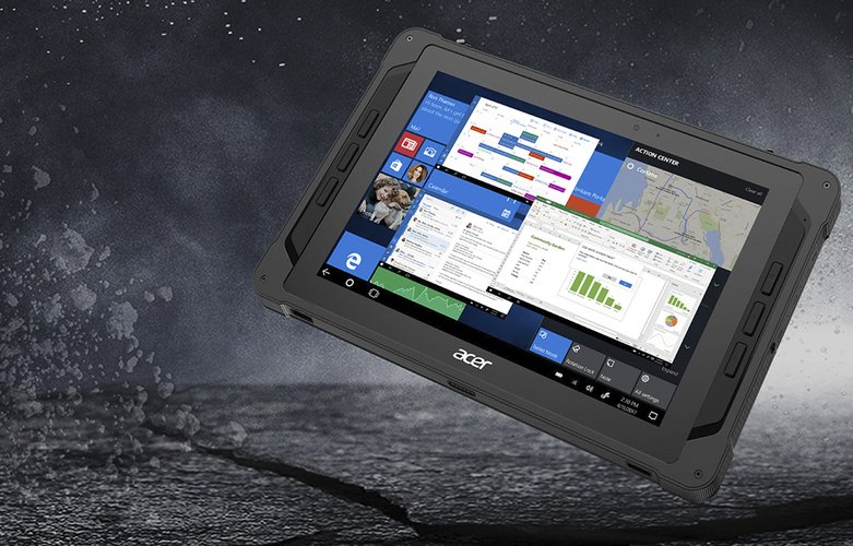 Acer Enduro T1 de 10'' vem com SO Windows Pro 10.