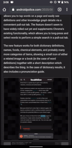 Recurso mostra, automaticamente, significado de palavras.