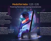 MediaTek lança chips Helio G35 e G25 para celulares abaixo de US$ 100